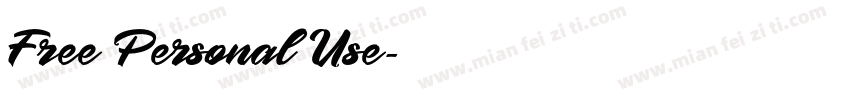Free Personal Use字体转换